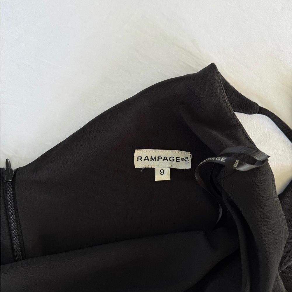 y2k Rampage sequence long black dress size 9 - Picture 4 of 7
